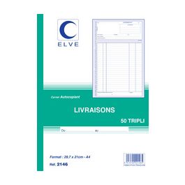 ELVE Manifold "Livraisons", 140 x 210 mm, tripli