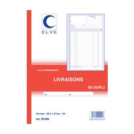 ELVE Manifold "Livraisons", A4, dupli