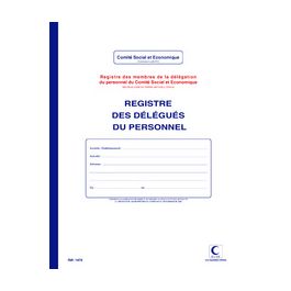 ELVE Registre "Délégués du personnel", 40 pages, 320 x 240mm