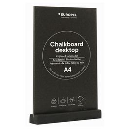 EUROPEL Ardoise de table, A6 portrait, noir