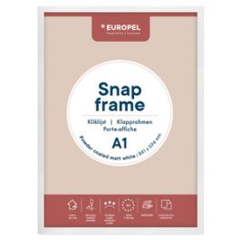 EUROPEL Cadre porte-affiche premium+, A4, blanc