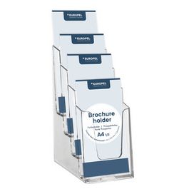 EUROPEL Porte-brochures, 1/3 A4 portrait, transparent