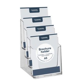 EUROPEL Porte-brochures, A5 portrait, transparent