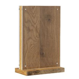 EUROPEL Présentoir de table Deluxe, A6 portrait, socle bois