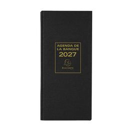 EXACOMPTA Agenda Banquier long, 1 volume, 2027, noir
