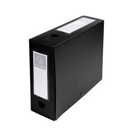 EXACOMPTA Boîte d'archives à pression, PP, 100 m, noir