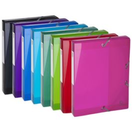 EXACOMPTA Boîte de classement Iderama, PP, A4, 60mm, assorti x8