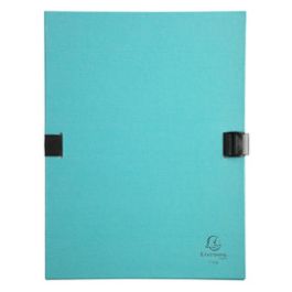 EXACOMPTA Chemise à dos extensible N'CLIP, A4, turquoise