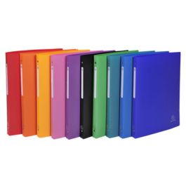 EXACOMPTA Classeur souple, PP, 4 anneaux, A4, bleu clair