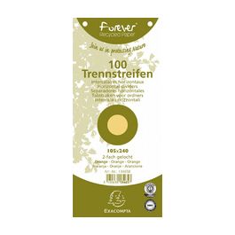 EXACOMPTA Fiches intercalaires, 105 x 240 mm, chamois