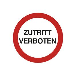 EXACOMPTA Hinweisschild "Zutritt verboten", rot/weiß