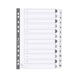 EXACOMPTA Intercalaires en carton 1-20, A4, 20 touches