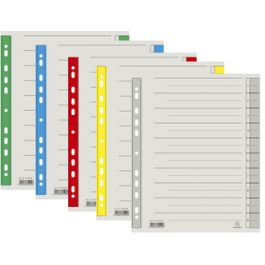 EXACOMPTA Intercalaires, A4 extra large, rouge