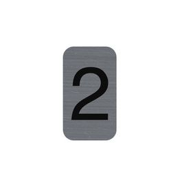 EXACOMPTA Plaque de signalisation chiffres "2", 25 x 44 mm