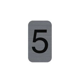 EXACOMPTA Plaque de signalisation chiffres "5", 25 x 44 mm