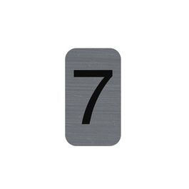 EXACOMPTA Plaque de signalisation chiffres "7", 25 x 44 mm