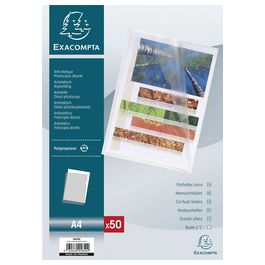 EXACOMPTA Pochette coin, A4, PP 0,12 mm, transparent grainé