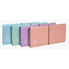 EXACOMPTA Pochette trieur Aquarel, 6 compartiments, assorti x4