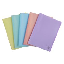 EXACOMPTA Protège-documents Chromaline 20 pochettes, assorti x5