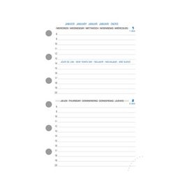 EXACOMPTA Recharge pour organiseur "Exatime 14", 2026