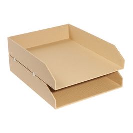 EXACOMPTA Set de corbeilles à courrier Office by Me, beige