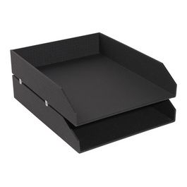 EXACOMPTA Set de corbeilles à courrier Office by Me, noir