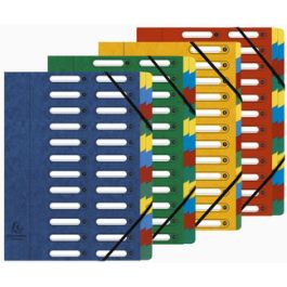 EXACOMPTA Trieur Harmonika, A4, 24 compartiments, rouge