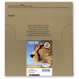 Cartouches d'origines Epson C13T07154510 / T0715 - multipack 4 couleurs : noire, cyan, magenta, jaune