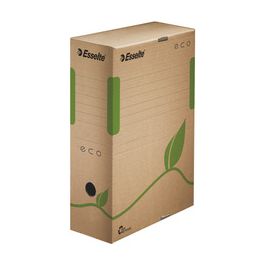 Esselte Boîte d'archives ECO, format A4, dos: 100 mm, marron x25