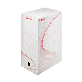 Esselte Boîte d'archives, A4, (L)200 mm, en carton, blanc x25