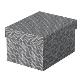 Esselte Boîte de rangement et cadeau Home S, set de 3, gris