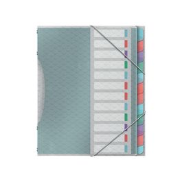 Esselte Trieur Colour'Breeze, A4, PP, 12 compartiments