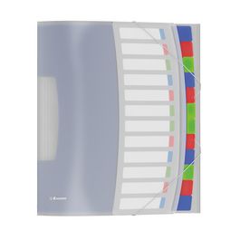 Esselte Trieur VIVIDA, A4, PP, 12 touches, multicolore