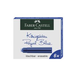FABER-CASTELL Cartouches d'encre standard, bleu roy
