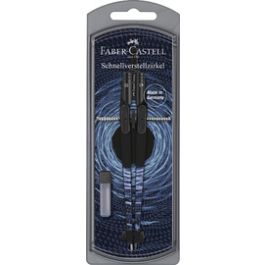 FABER-CASTELL Compas à réglage rapide TREND SHINY TWIST