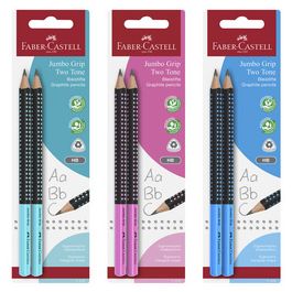 FABER-CASTELL Crayon Jumbo GRIP TWO TONE, carte blister