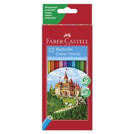 FABER-CASTELL Crayons de couleur hexagonaux CASTLE, étui en