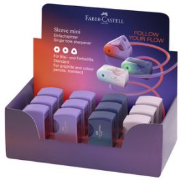 FABER-CASTELL Taille-crayon SLEEVE MINI Flow Edition x12