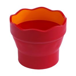FABER-CASTELL Gobelet CLIC & GO, rouge