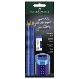 FABER-CASTELL Kit d'écriture RollOn, bleu