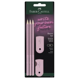 FABER-CASTELL Kit d'écriture SLEEVE, rose