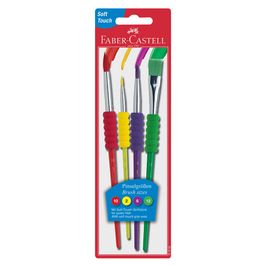 FABER-CASTELL Kit de pinceau à poils synthétiques