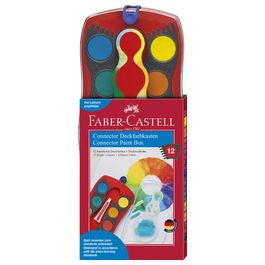 FABER-CASTELL Palette de peinture CONNECTOR, 12 couleurs