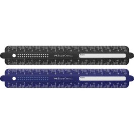 FABER-CASTELL Règle DOTS, 150 mm, assorti x6