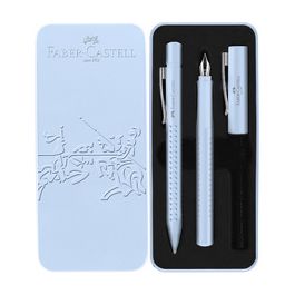 FABER-CASTELL Set d'écriture GRIP 2010 Harmony, bleu ciel