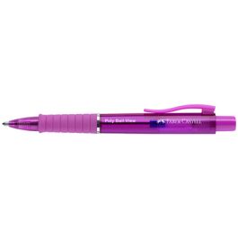 FABER-CASTELL Stylo à bille POLY BALL VIEW, fuchsia