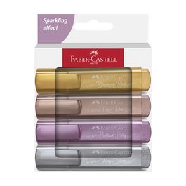 FABER-CASTELL Surligneur TEXTLINER 46 METALLIC, étui de 4