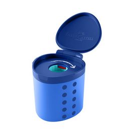 FABER-CASTELL Taille-crayon avec réservoir Grippy, bleu