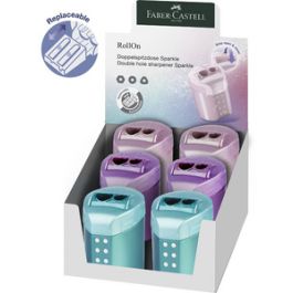 FABER-CASTELL Taille-crayon double RollOn SPARKLE x6