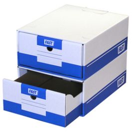 FAST Tiroir d'archivage Tirofast, couleur: blanc / bleu x10